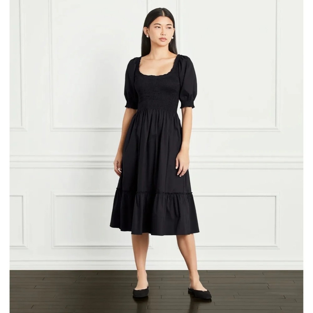 NWT Hill House The Louisa Nap Dress in Classic Black Cotton - Size XS